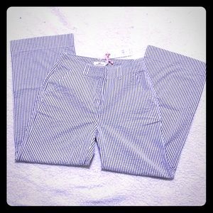 Vineyard Vines Seersucker High-waist cropped pants